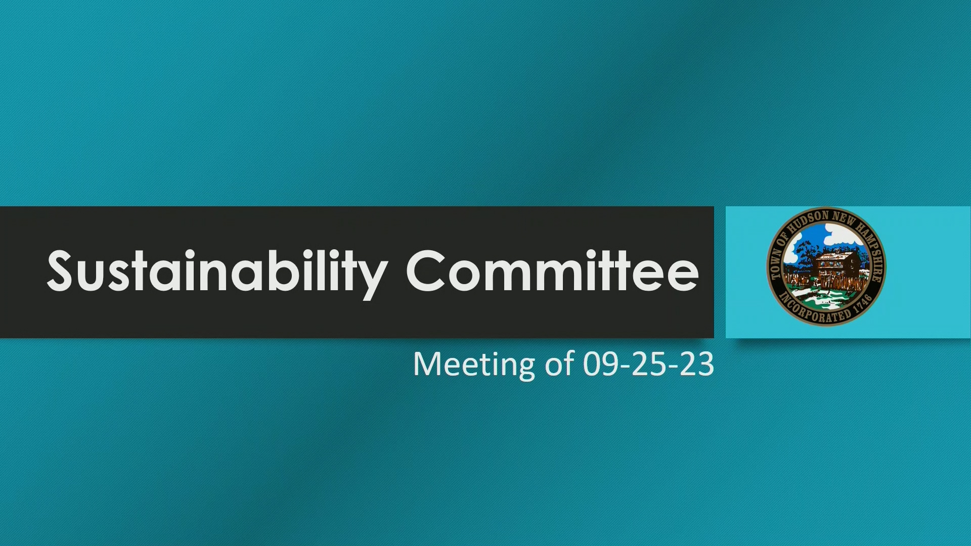 Navigate to Sustainability Committee Meeting of 09-25-23