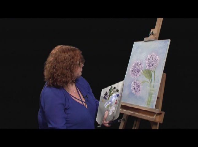 Lucy's Big Beautiful World of Painting - Hydrangea Painting