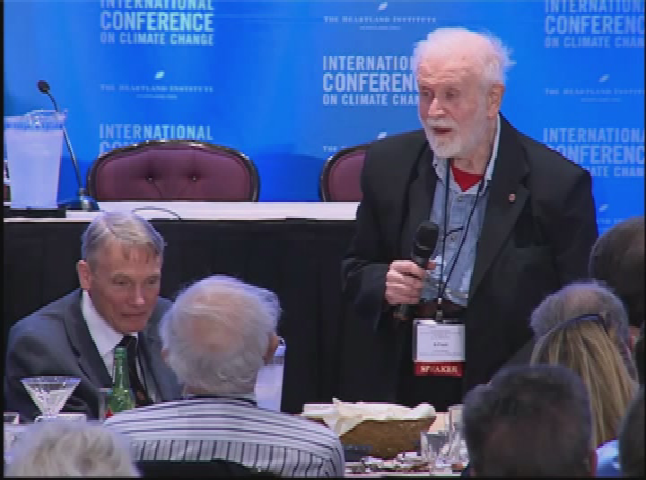 Peter's Corner - Anthony Watts and William Happer speaking at the 2015 International Conference on Climate Change