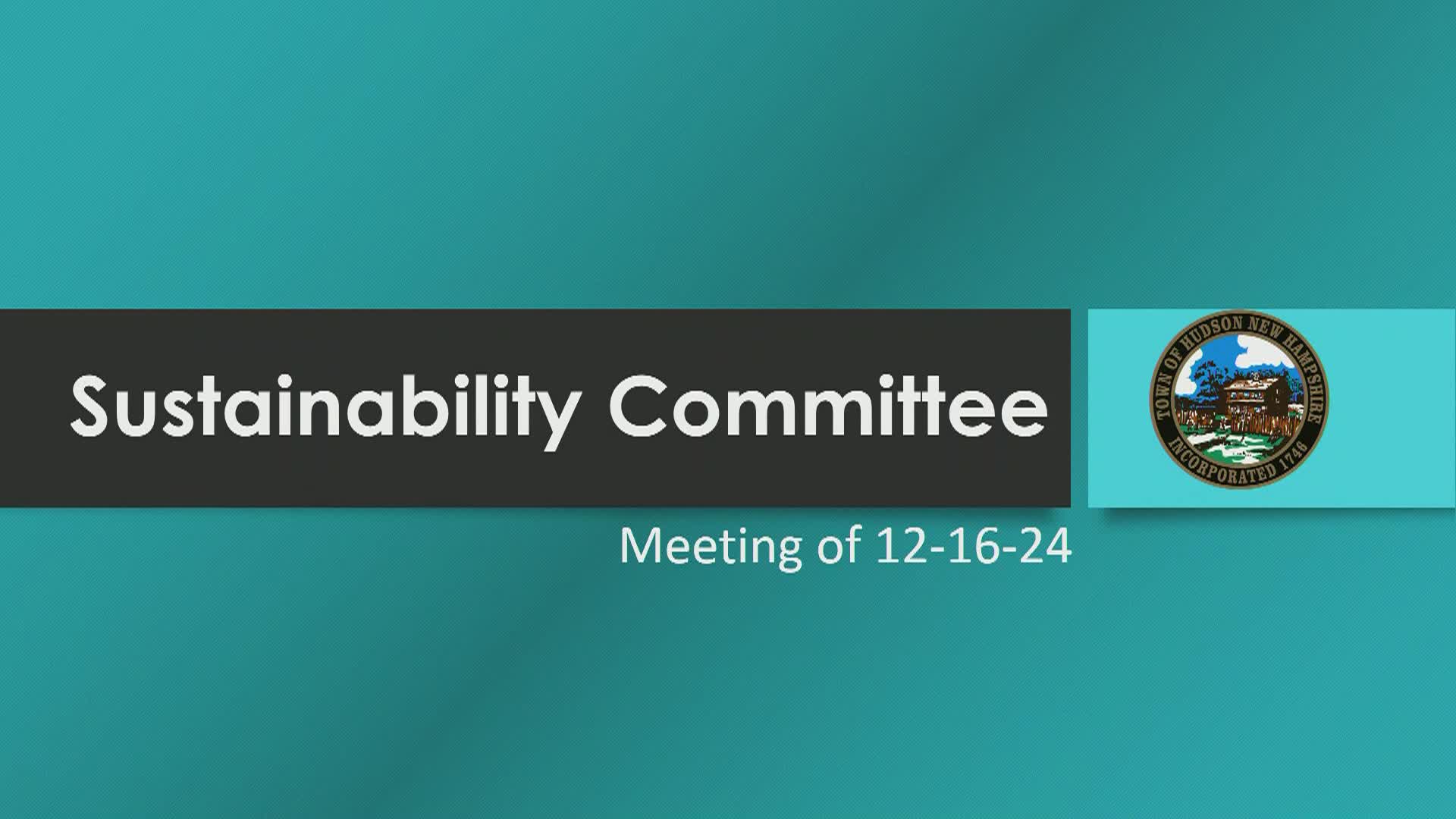 Navigate to Sustainability Committee Meeting of 12-16-24