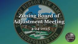 Navigate to Zoning Board Meeting - 04-24-2025