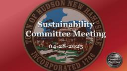 Navigate to Sustainability Committee Meeting of 04-28-25