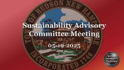 Navigate to Sustainability Committee Meeting of 05-19-25