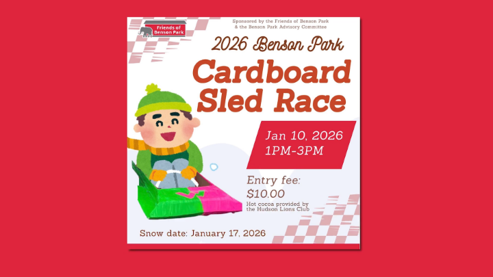 Thumbnail image for Benson Park Cardboard Sled Race PSA