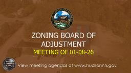 Thumbnail image for Zoning Board Training Workshop of 01-08-26
