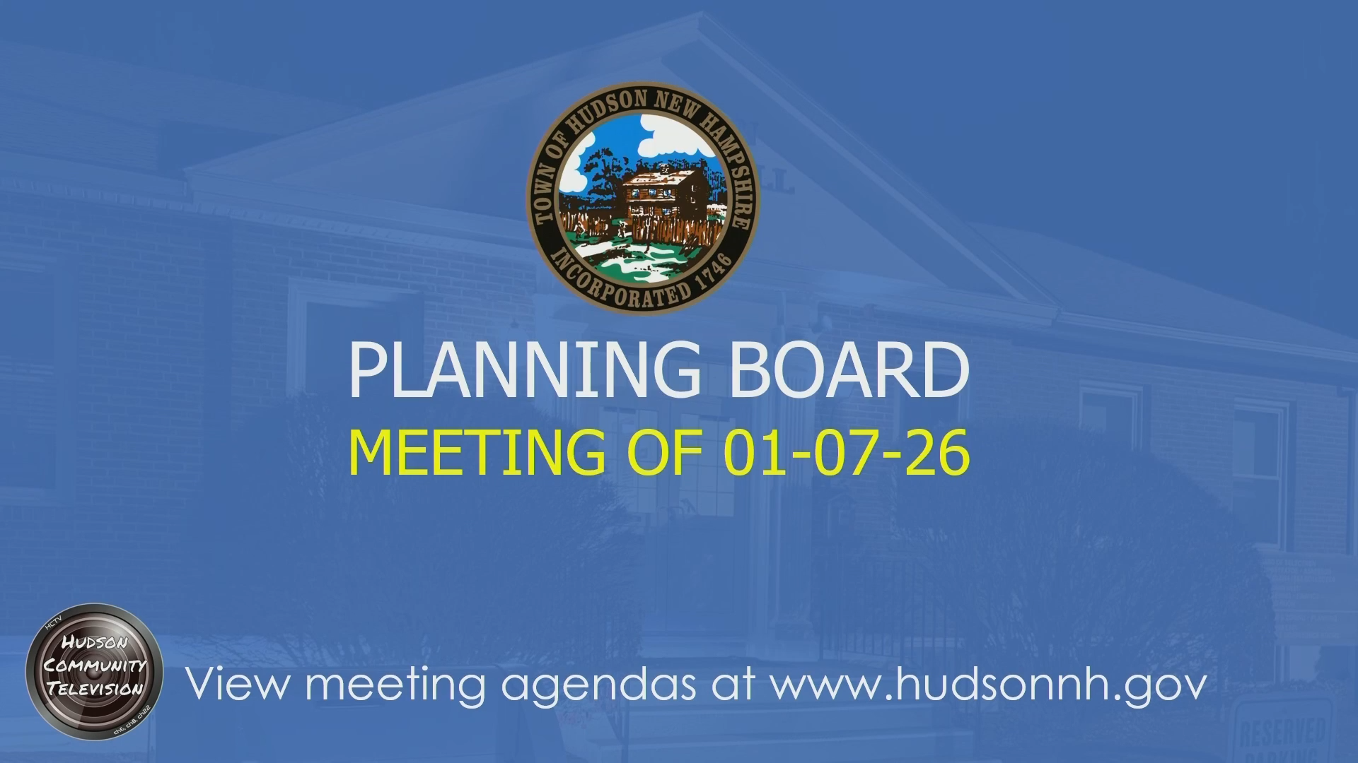 Thumbnail image for Planning Board Meeting of 01-07-26