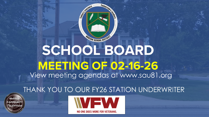 Thumbnail image for School Board Meeting of 02-16-26