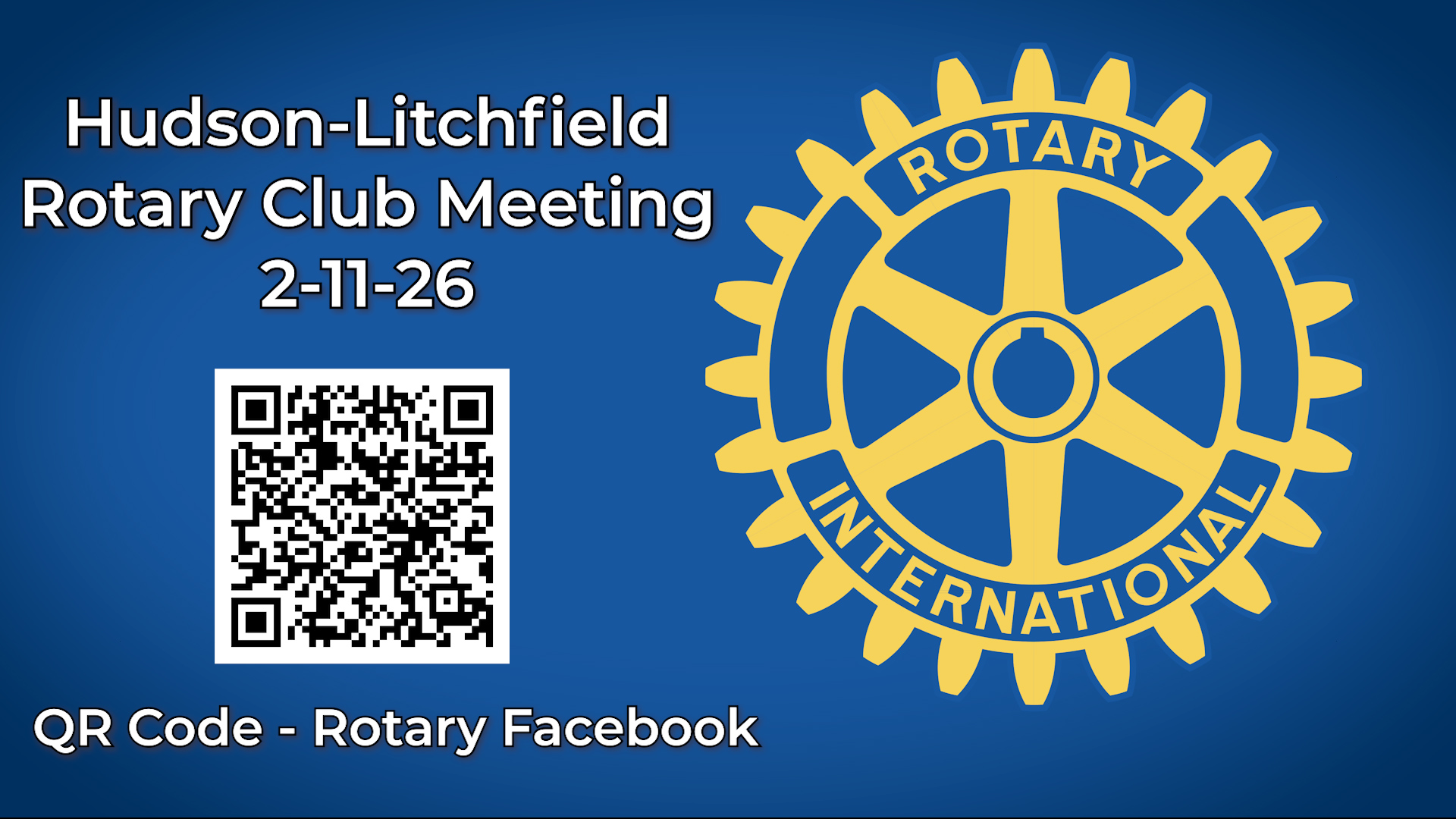 Thumbnail image for Hudson Litchfield Rotary Club Meeting of 2-11-26