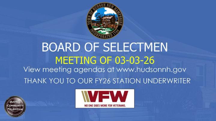 Thumbnail image for Board of Selectmen Meeting of 03-03-26