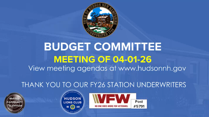 Thumbnail image for Budget Committee Meeting of 04-01-26