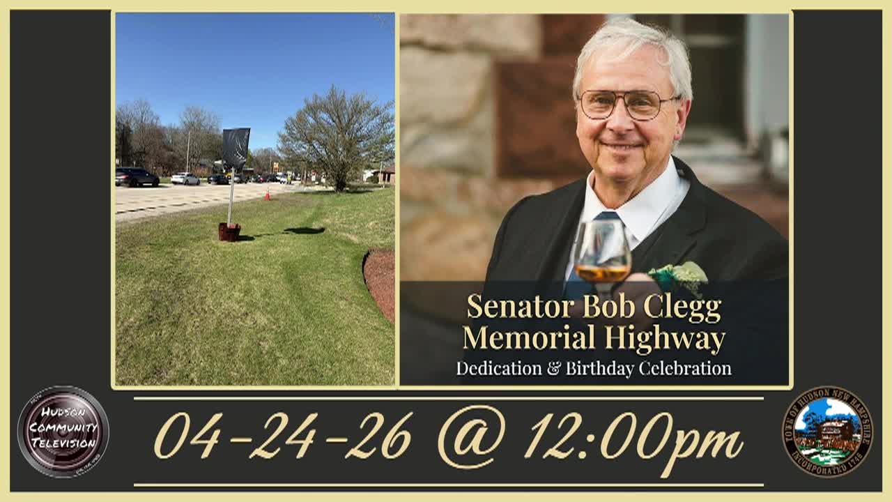 Thumbnail image for Senator Bob Clegg Memorial Highway Birthday Dedication