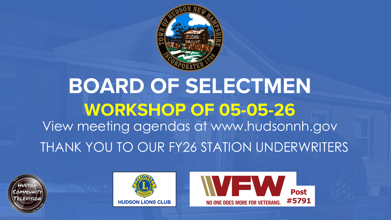 Thumbnail image for Board of Selectmen Workshop Meeting of 05-05-26