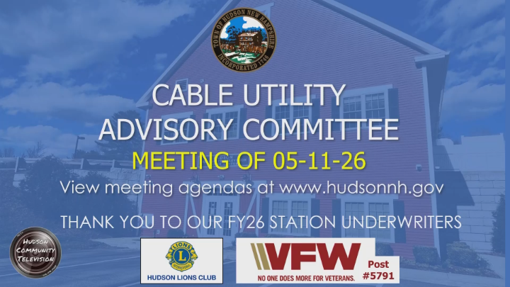 Thumbnail image for Cable Utility Advisory Committee Meeting of 05-11-26