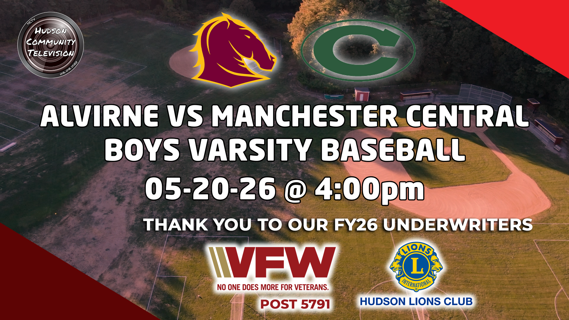 Thumbnail image for Alvirne vs Manchester Central Boys Varsity Baseball 05-20-26