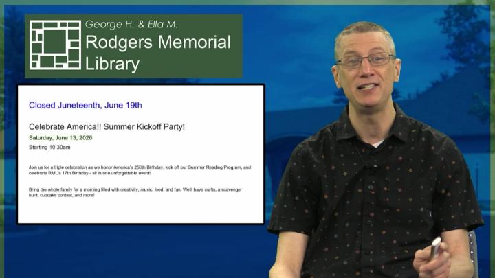 Thumbnail image for Rodgers Memorial Library Update - June 2026
