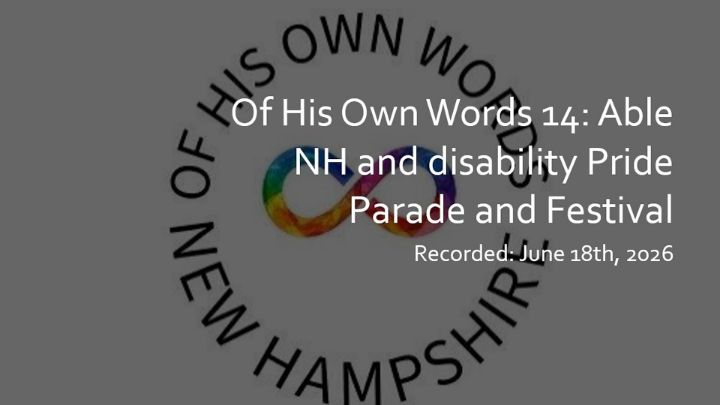 Thumbnail image for Of His Own Words Autism Awareness with Ian Howes Pt. 14