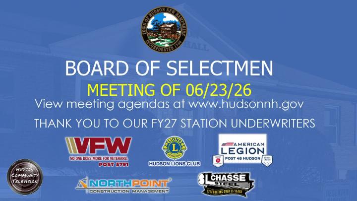 Thumbnail image for Board of Selectmen Meeting of 06-23-26
