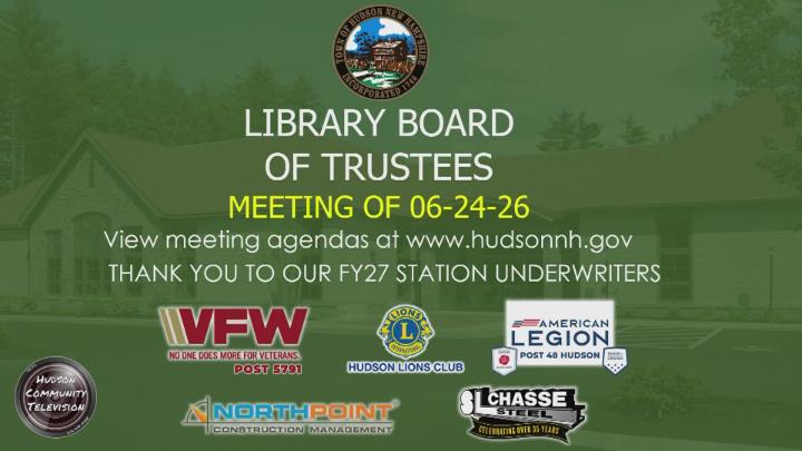 Thumbnail image for Library Trustees Meeting of 06-24-26