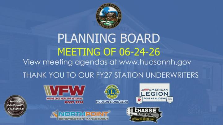 Thumbnail image for Planning Board Meeting of 06-24-26