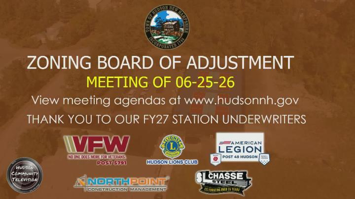 Thumbnail image for Zoning Board of Adjustment Meeting of 06-25-26