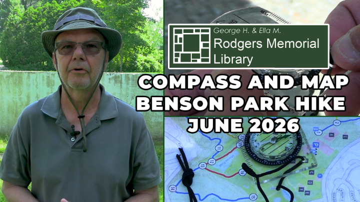 Thumbnail image for Rodgers Memorial Library - Benson Park Compass Workshop with Dana Benner June 2026