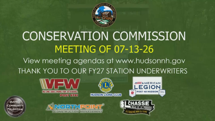 Thumbnail image for Conservation Commission Meeting of 07-13-26