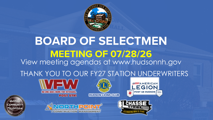 Thumbnail image for Board of Selectmen Meeting of 07-28-26