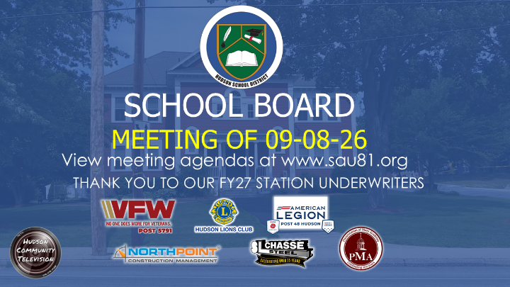 Thumbnail image for School Board Meeting of 09-08-26