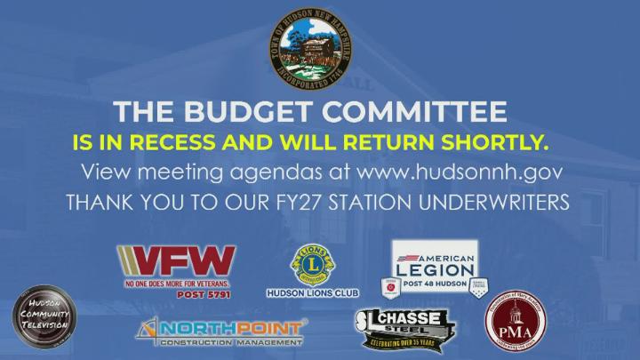 Thumbnail image for Budget Committee Meeting 10-08-26