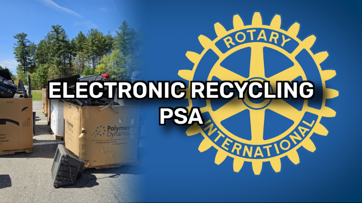Thumbnail image for Hudson-Litchfield Rotary Club - Electronics Recycling Fundraiser PSA