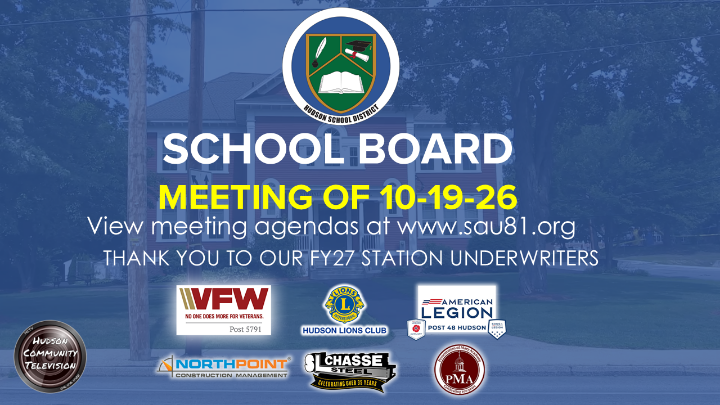 Thumbnail image for School Board Meeting of 10-19-26