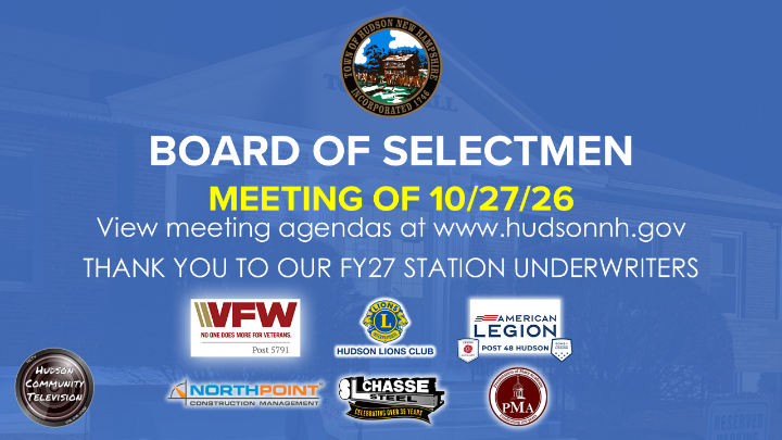 Thumbnail image for Board of Selectmen Meeting of 10-27-26