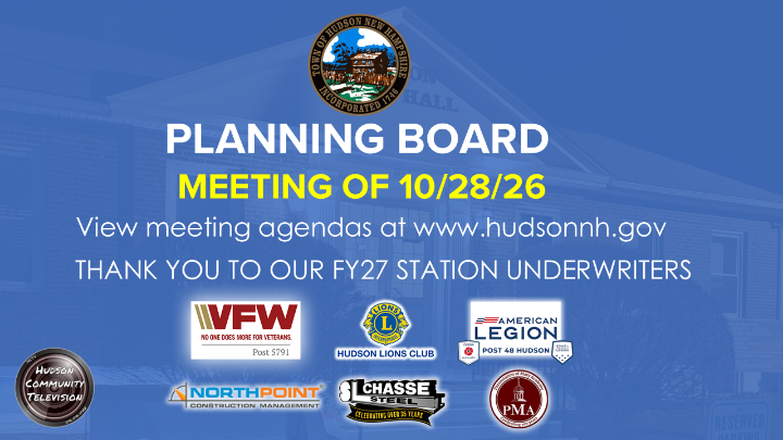 Thumbnail image for Planning Board Meeting of 10-28-26