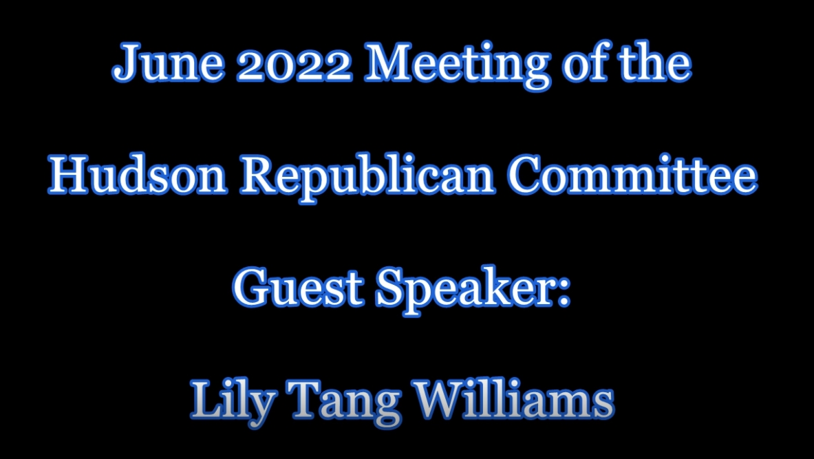 Navigate to Peter's Corner - Lily Tang Williams speaks at the Hudson Rebublican Meeting