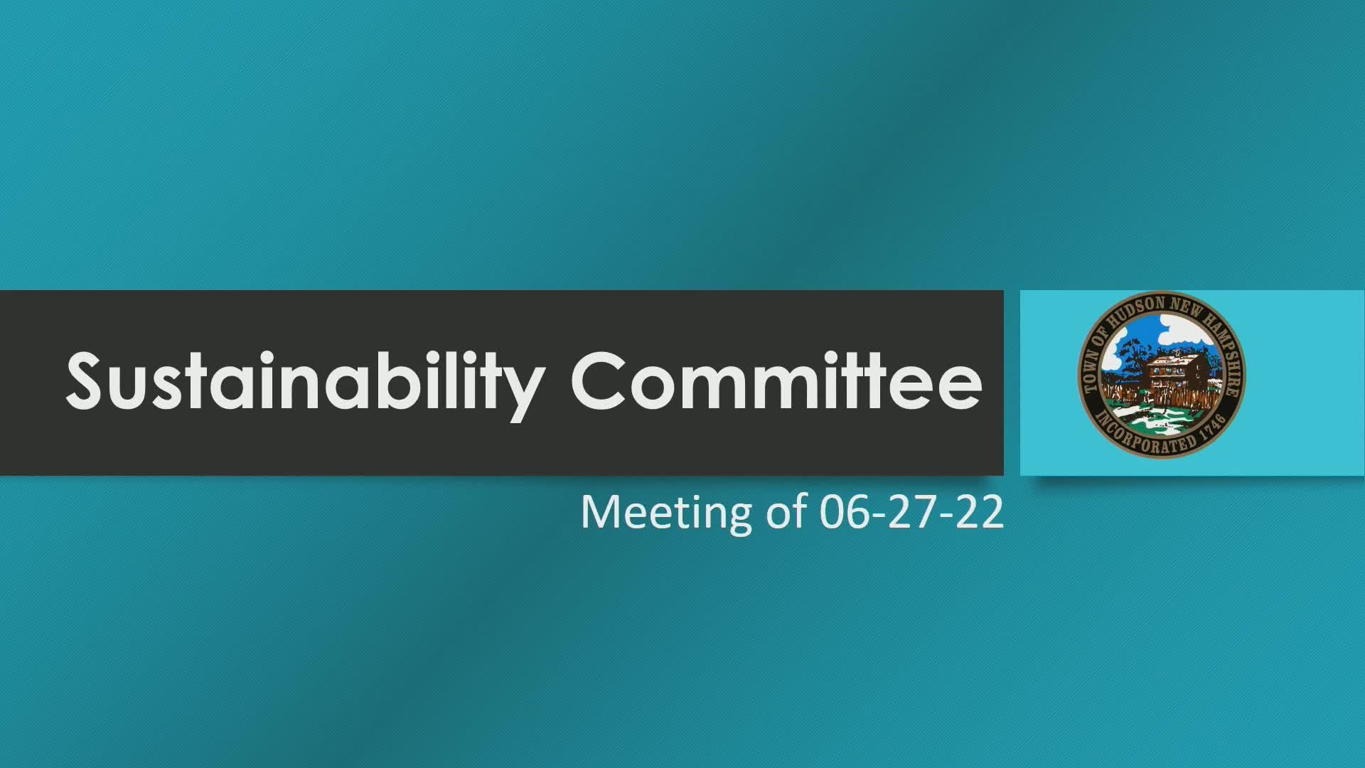 Navigate to Sustainability Committee 06-27-22