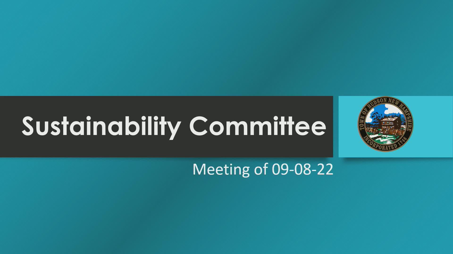 Navigate to Sustainability Committee Meeting of 09-08-22