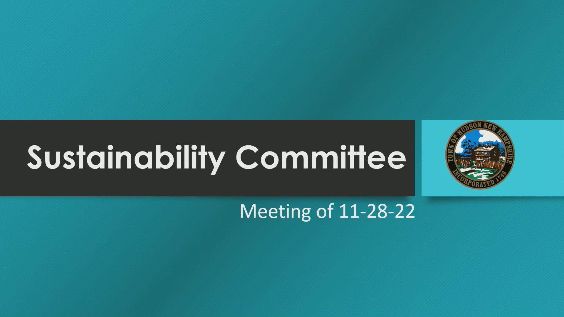 Navigate to Sustainability Committee Meeting of 11-28-22